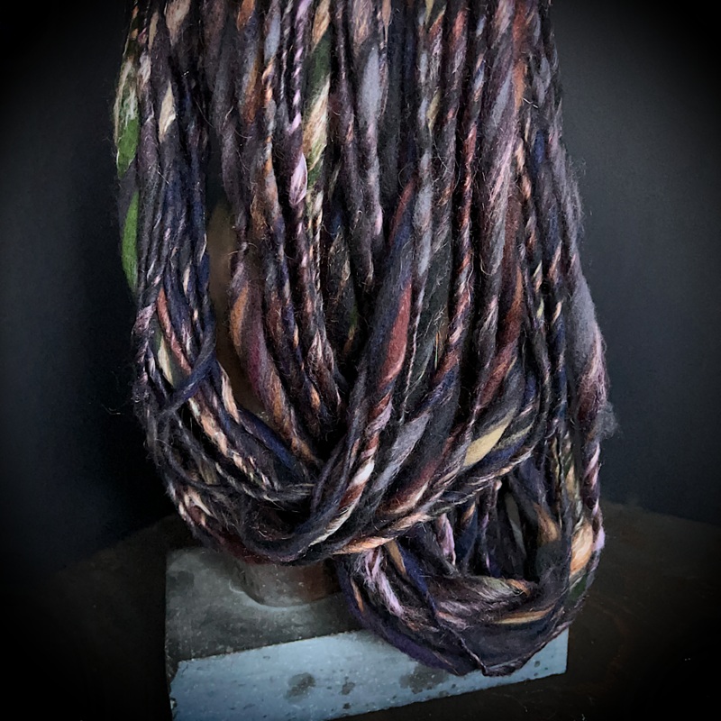 Hand spun single for knitting|1.6 oz|1 oz