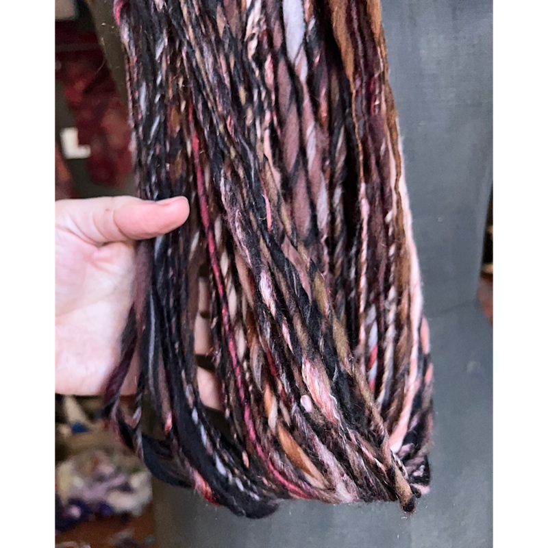 Hand spun yarn single|3.7 oz|2.1 oz