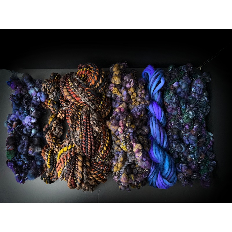 Large Art yarns kit for weaving 14 oz