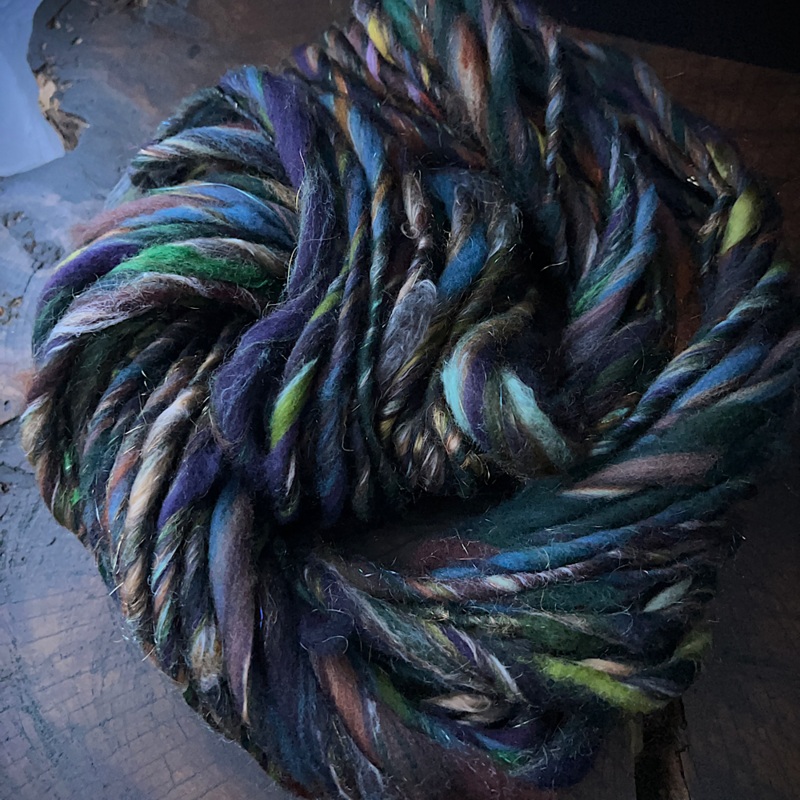 Hand spun yarn single|1.9 oz|2 oz