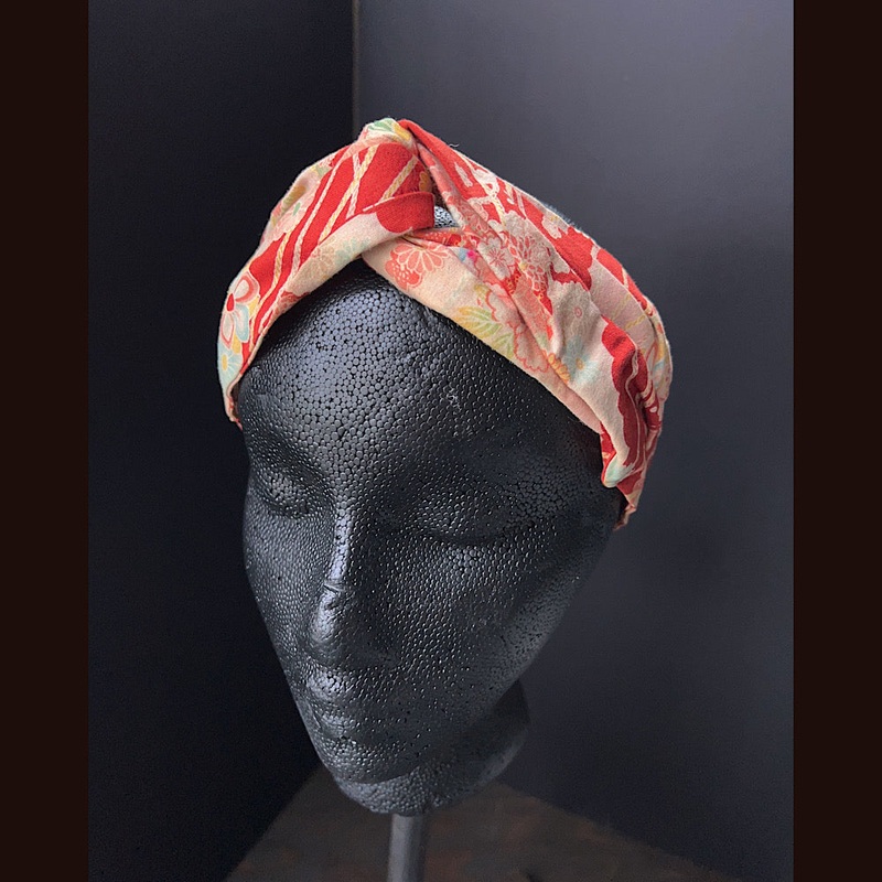 Recycled kimono headband size 22
