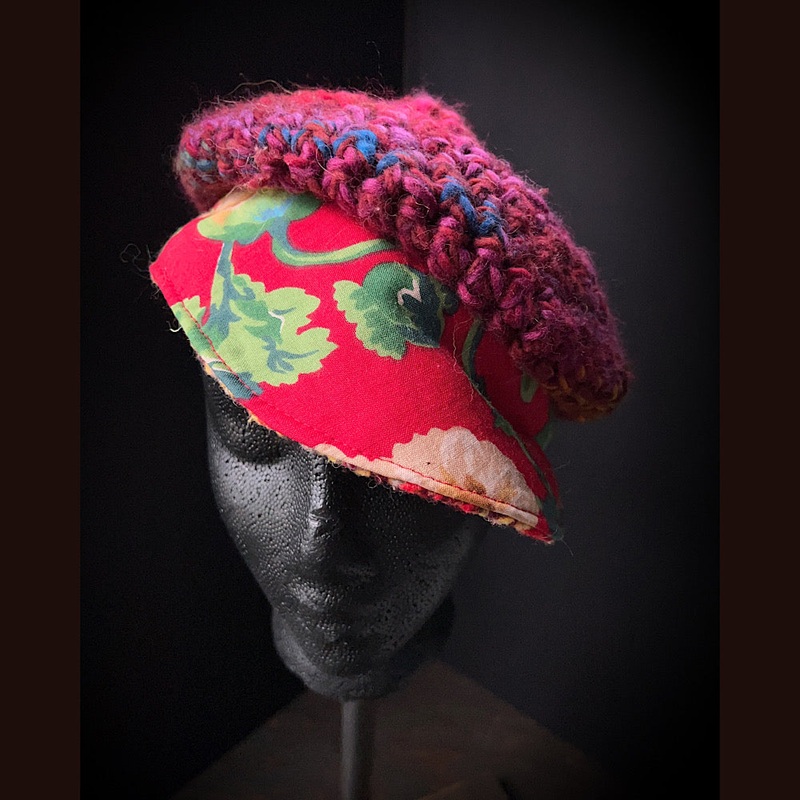 Reversible newsboy cap size 23