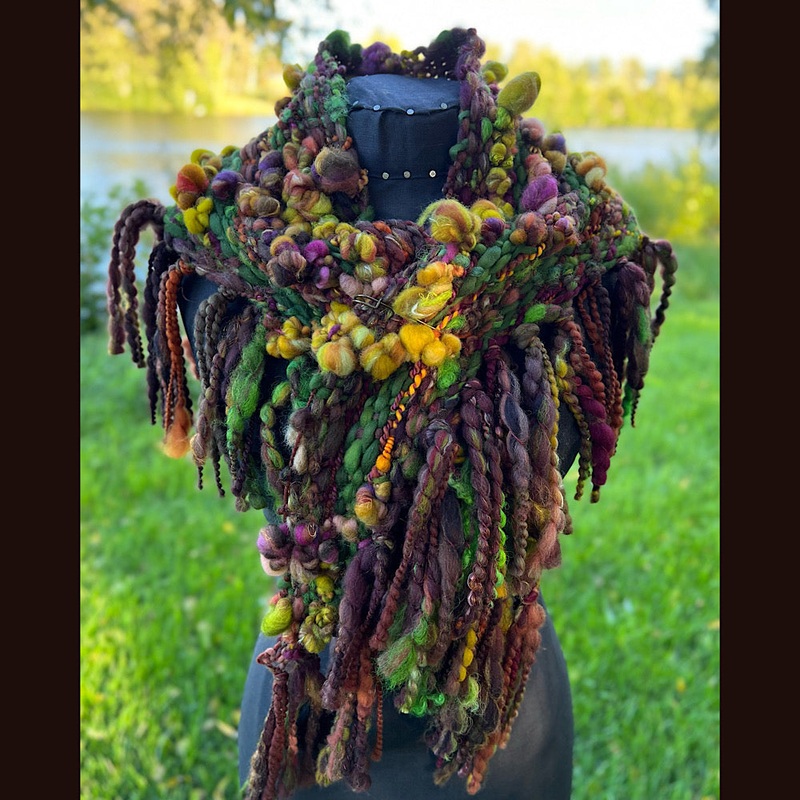 Woven shawl scarf 57 X 17