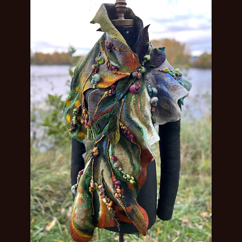 Felted Scarf 60 x 13