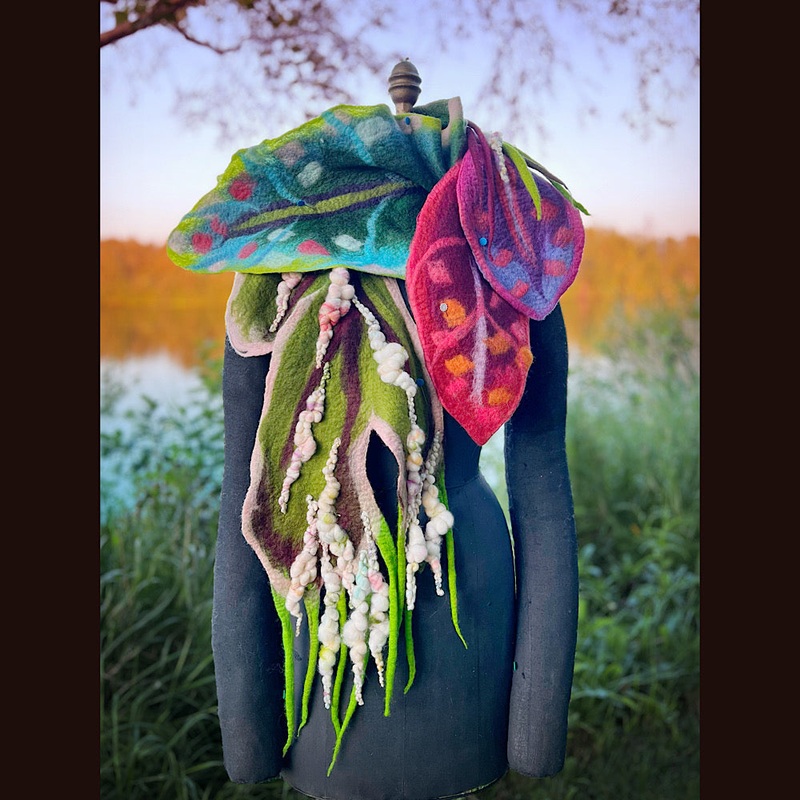 Felted Scarf 62 X 12