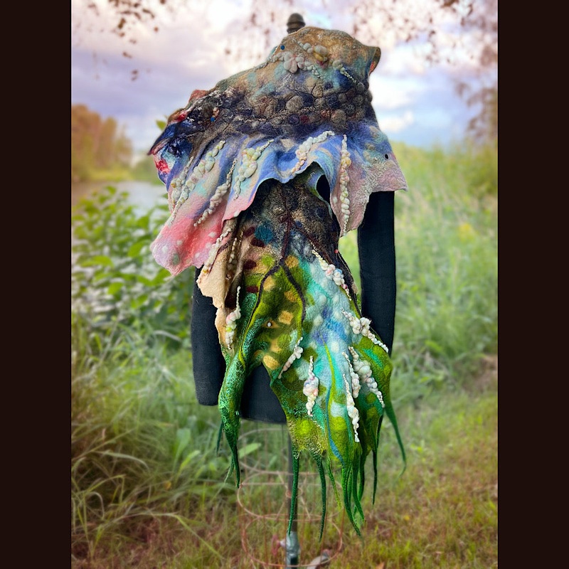 Felted Shawl 90 X 17