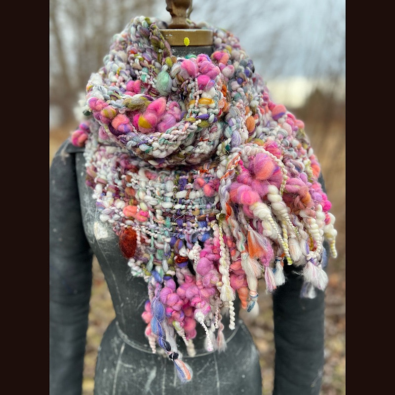 Spring Woven scarf 67 X 11