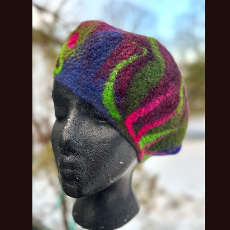 Felted beret 23