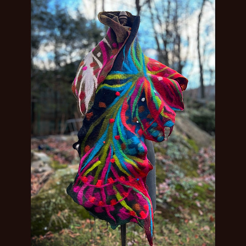 Felted Scarf 62 X 16