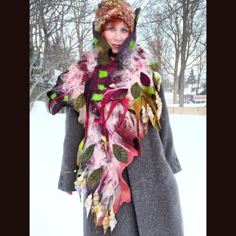 Felted Scarf 72 x 18