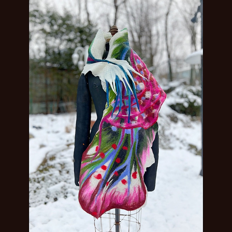 Felted Scarf 73 X 19