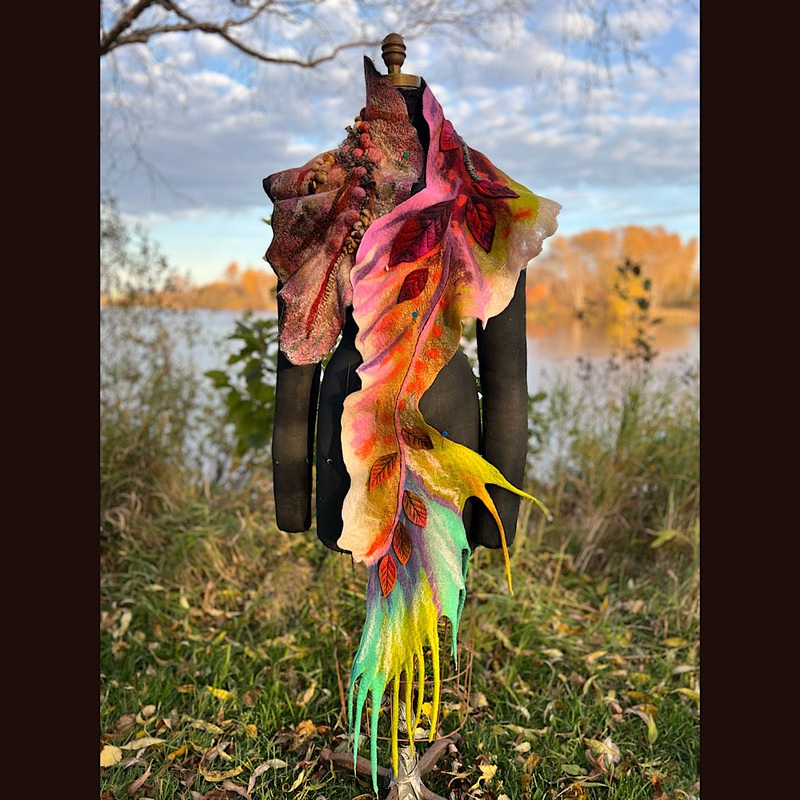 Felted Scarf 74 X 15