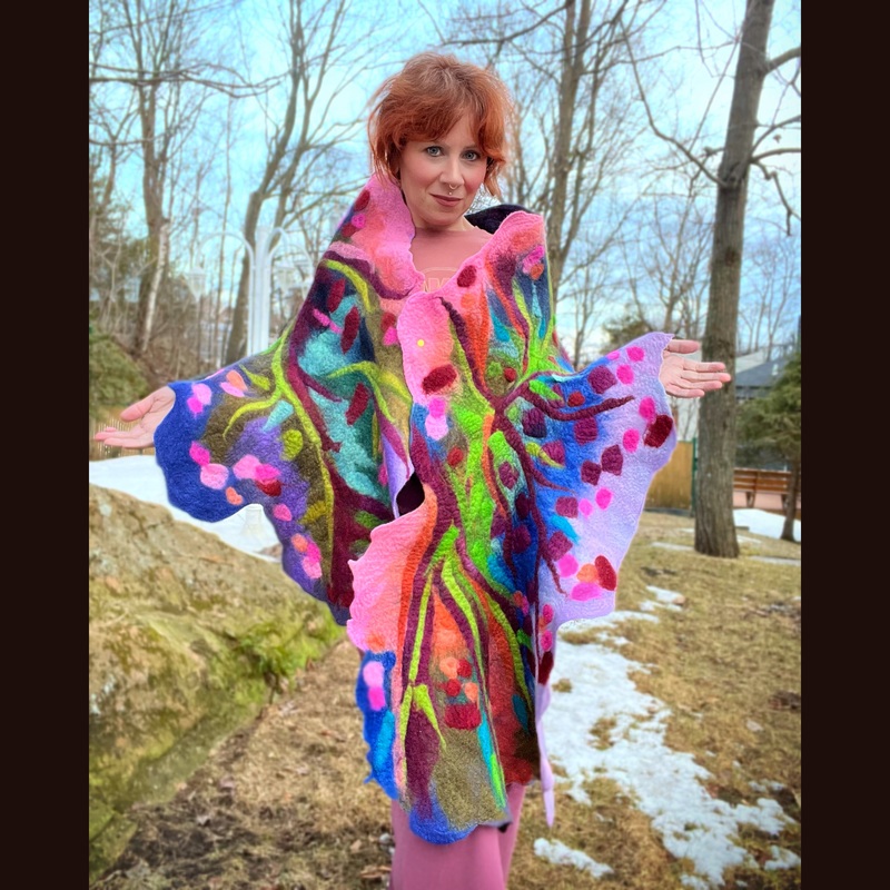 Felted Scarf 76 X 20