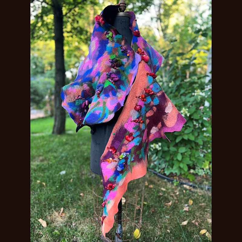 Felted Scarf 80 X 16