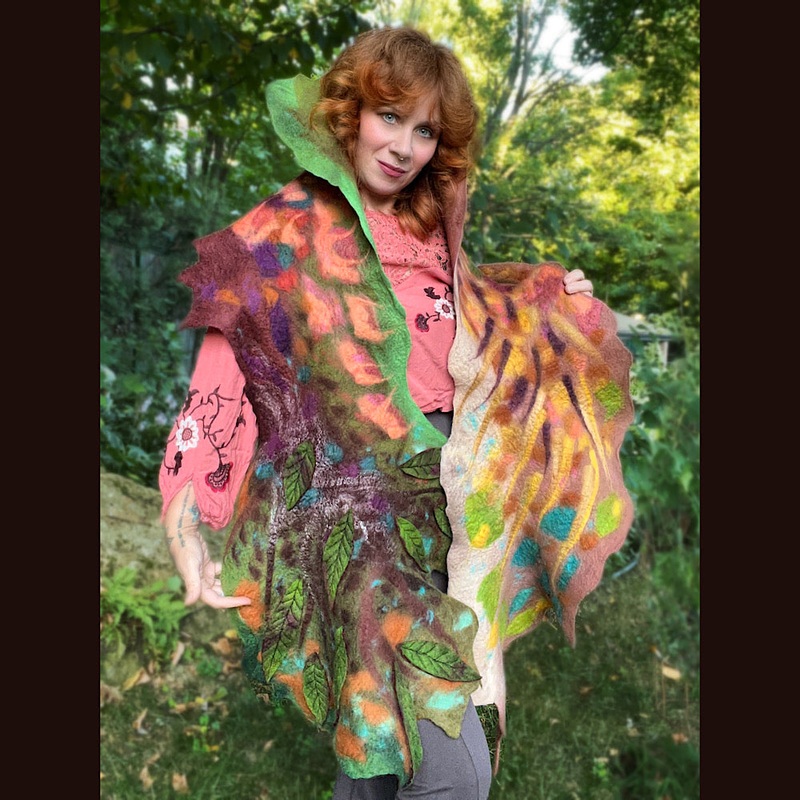 Felted Scarf 80 X 18