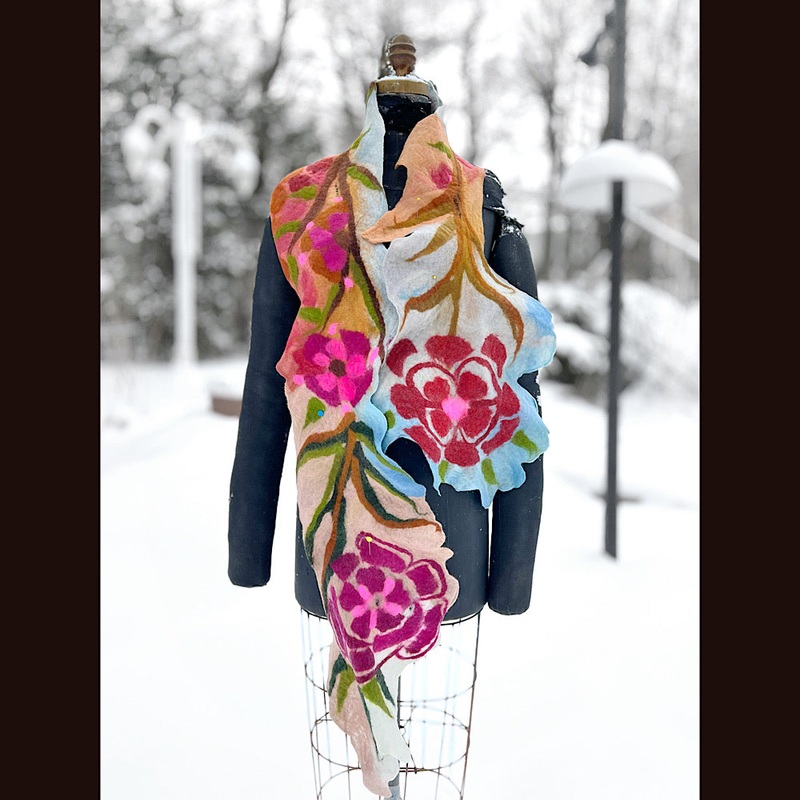 Felted Scarf 82 X 16