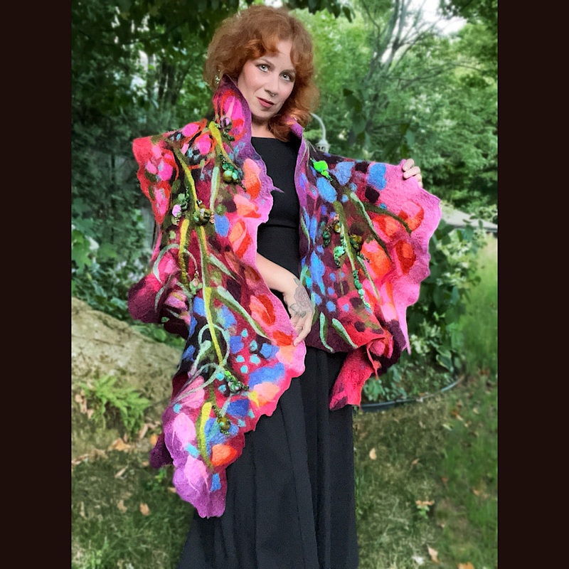 Felted Scarf 83 X 16