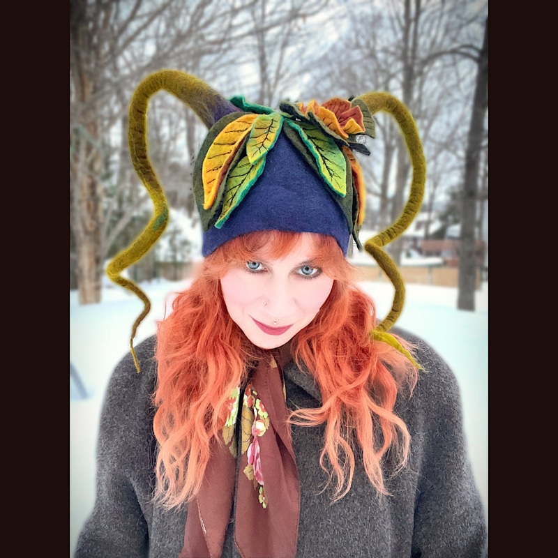 Mischievous Elf felted hat size 22 small