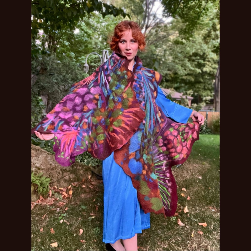 Felted Scarf 80 X 25