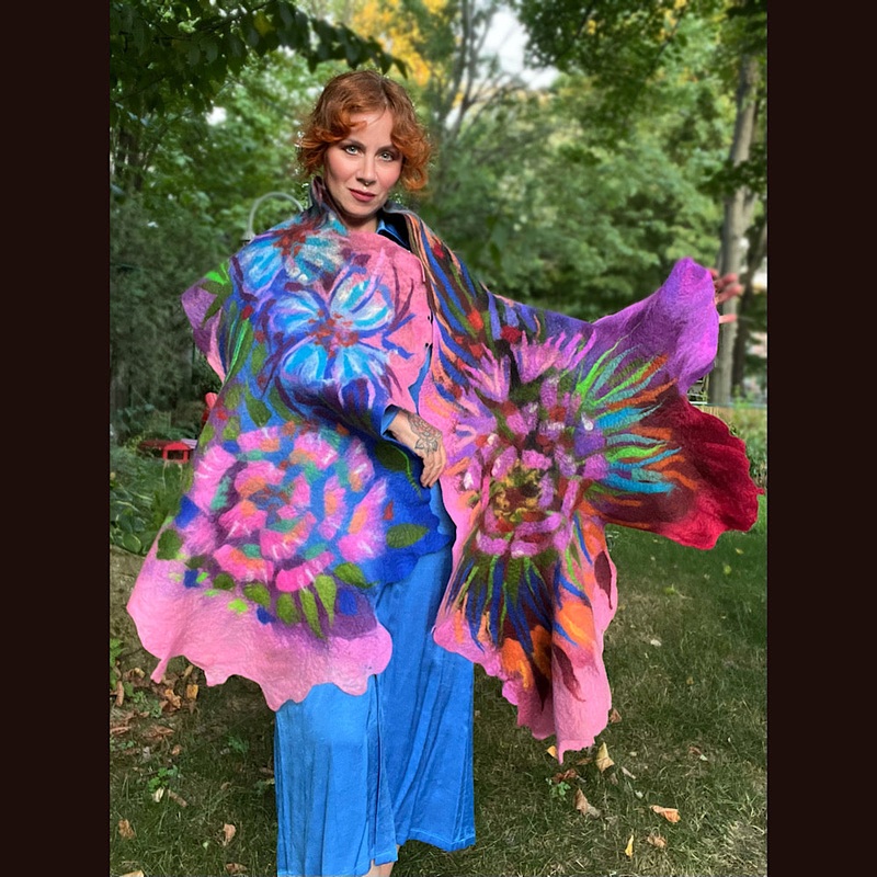 Felted Scarf 85 X 23