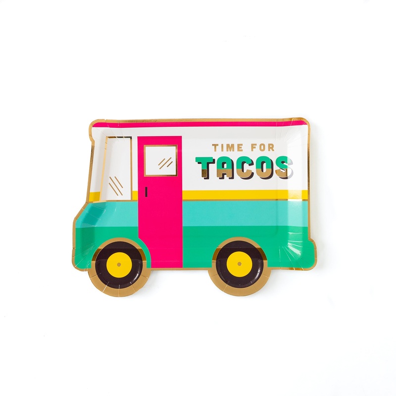 Taco Truck 10 Paper Plates