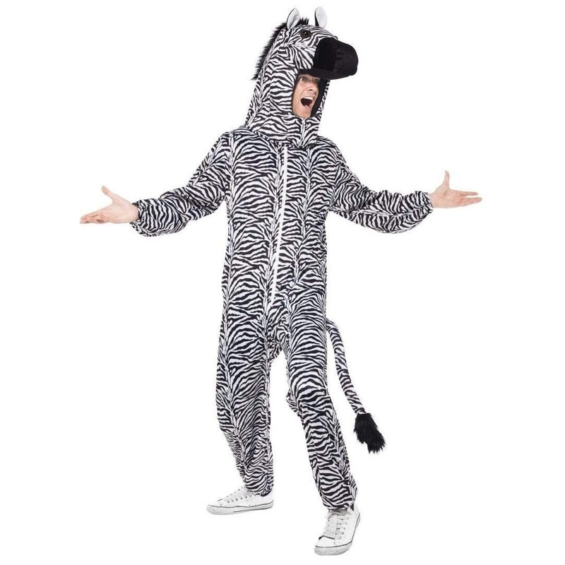 Zebra Costume, with Bodysuit and Hood