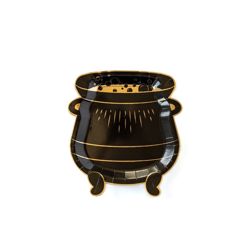 Spellbound Cauldron Shaped 8 Paper Plates