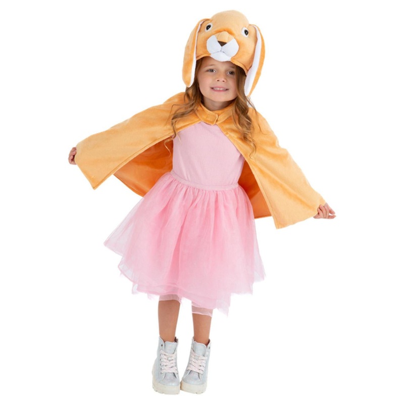 Deluxe Bunny Plush Cape, Kids|Small/Medium (Age 4-7)