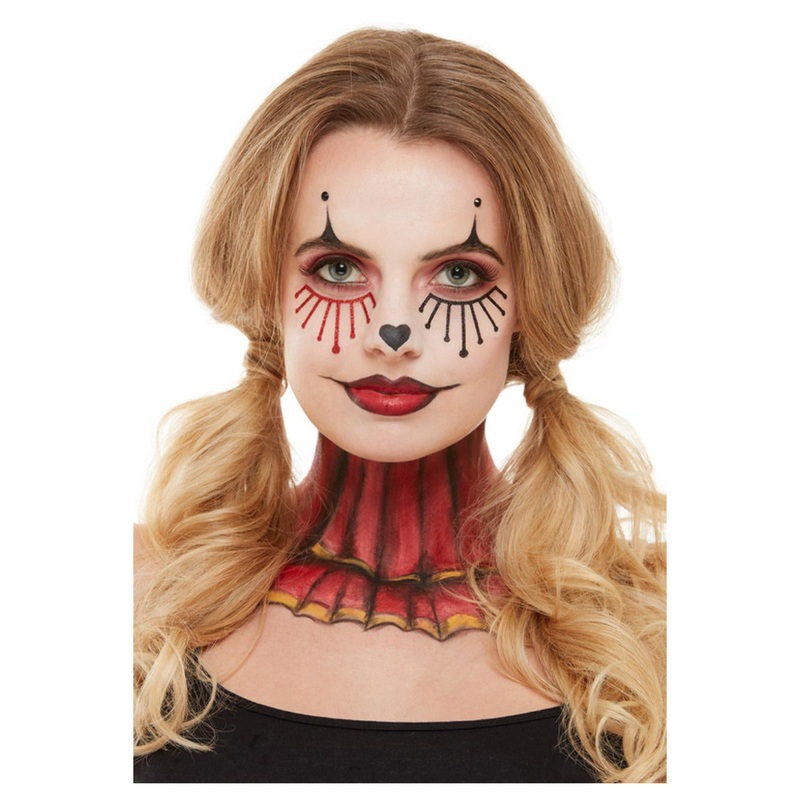 Smiffys Make-Up FX, Vintage Clown Aqua Kit