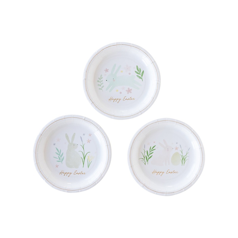 Watercolor Easter Round 7 Plate Set