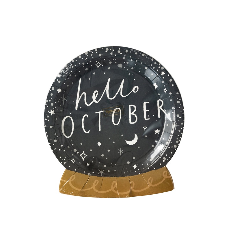 Mystical Crystal Ball Shaped Paper Plate