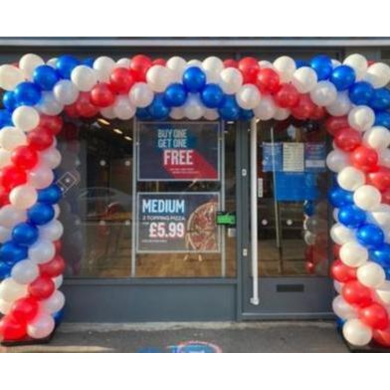 Square Spiral Balloon Arch
