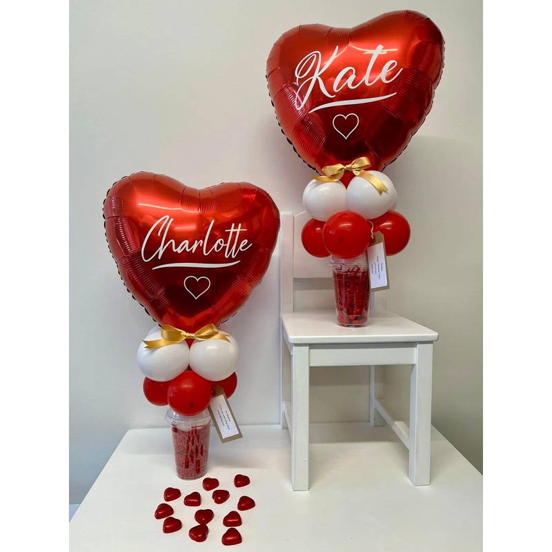 Valentines Chocolate Cup Arrangement