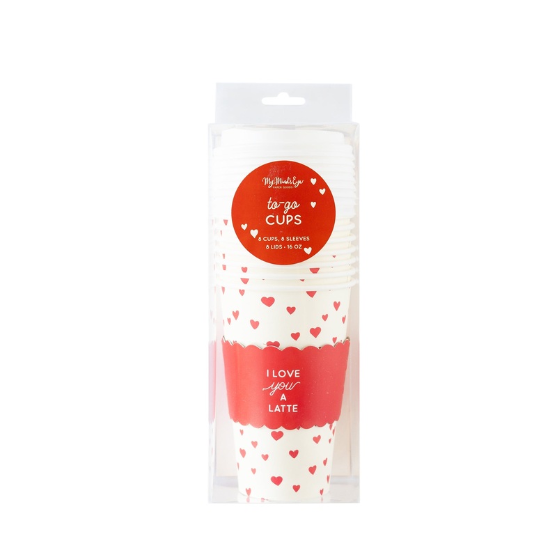 Love You A Latte To-Go Cup Set (8 ct)