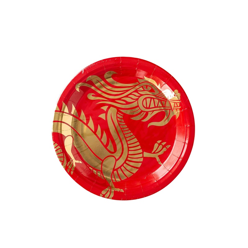 Lunar New Year Big Dragon Paper Plate