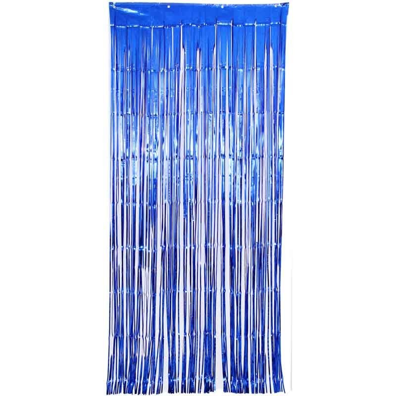 Blue Foil Curtain