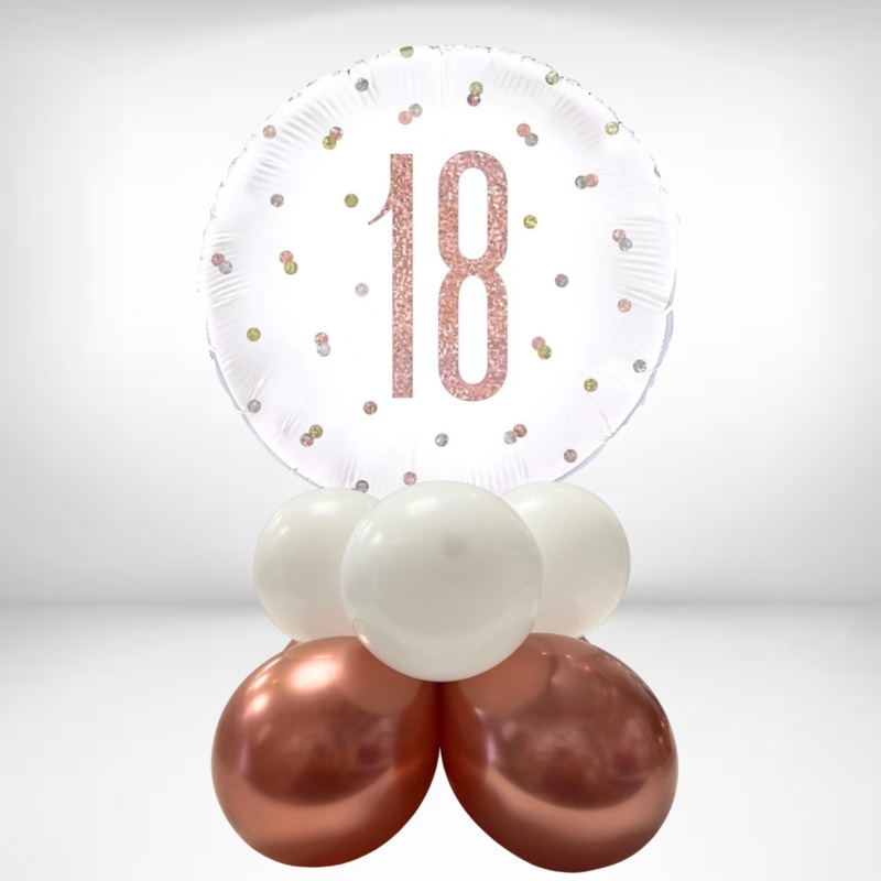 Choose your Age Rose Gold/White Tabletop Arrangement