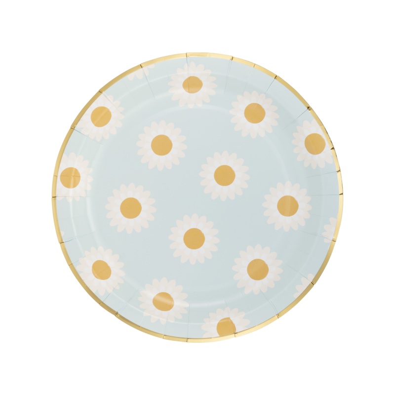 Daisies Paper Plate