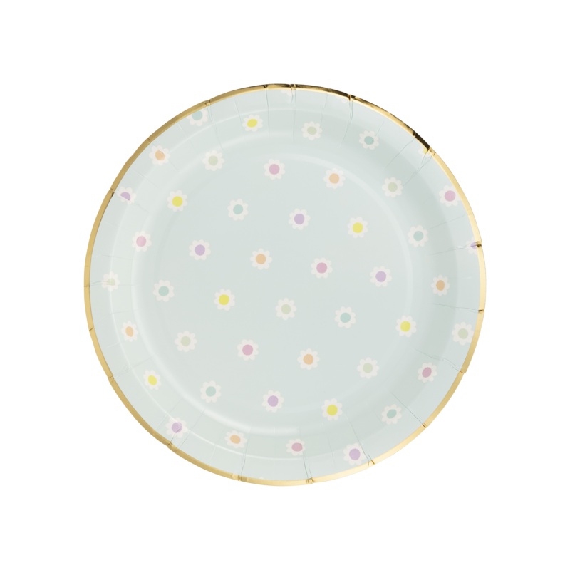 Daisy Dot Paper Plate