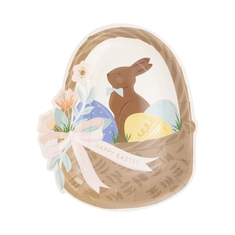 Easter Basket Shaped Paper Plate