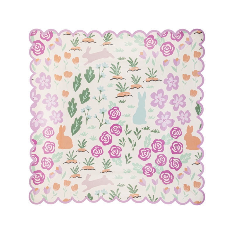 Garden Scatter Paper Plate