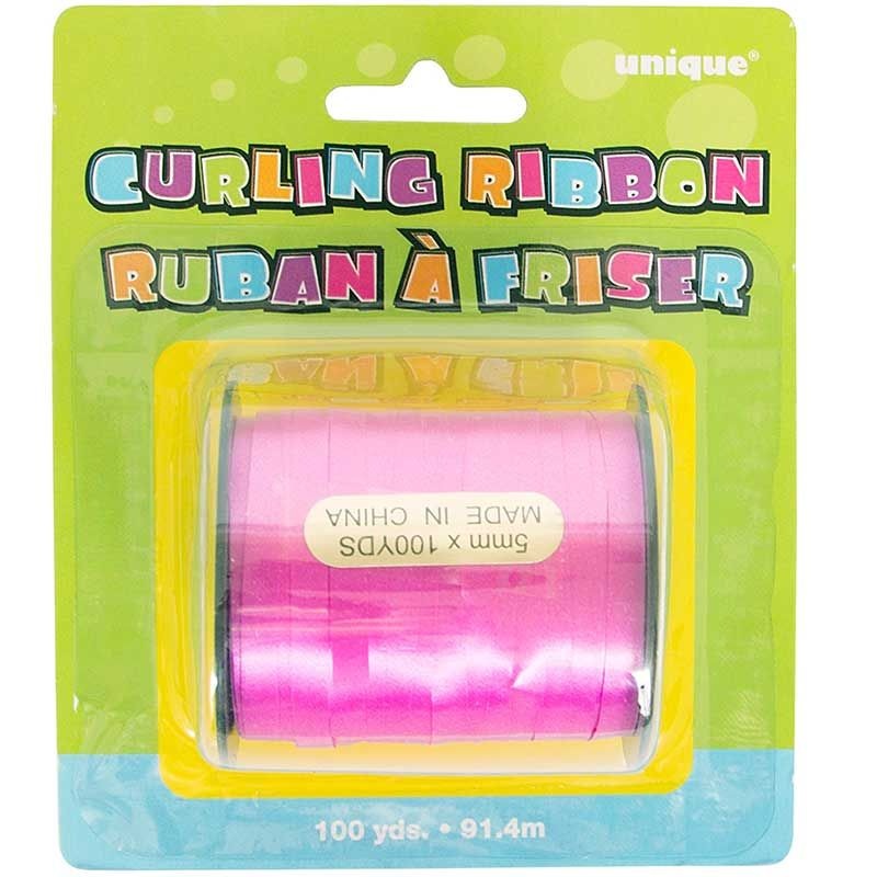 Hot Pink Curling Ribbon
