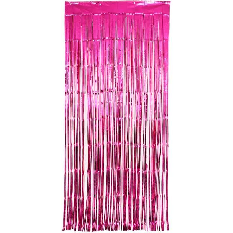 Magenta Foil Curtain