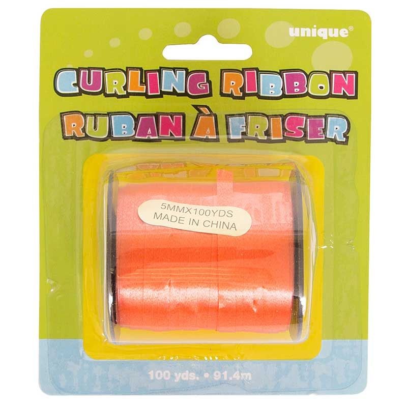 Orange Curling Ribbon