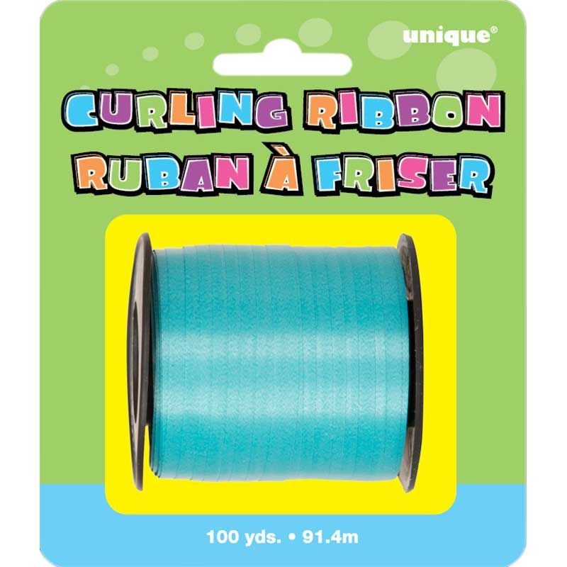 Teal Curling Ribbon