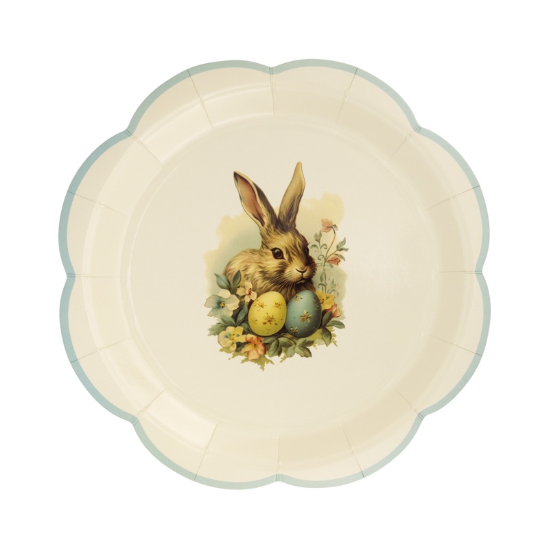 Vintage Easter Paper Plate