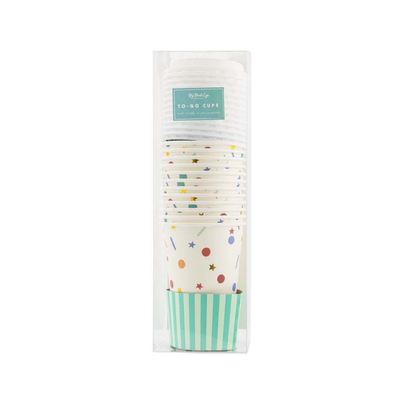 Bright Confetti To-Go Cups