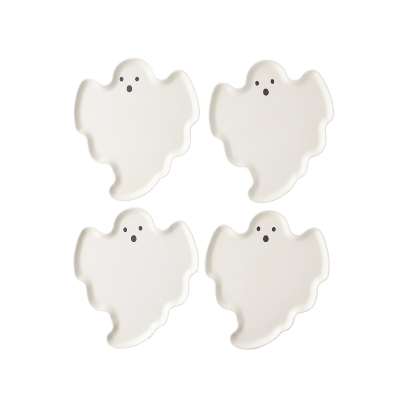 Ghost Shaped Bamboo Plate Set