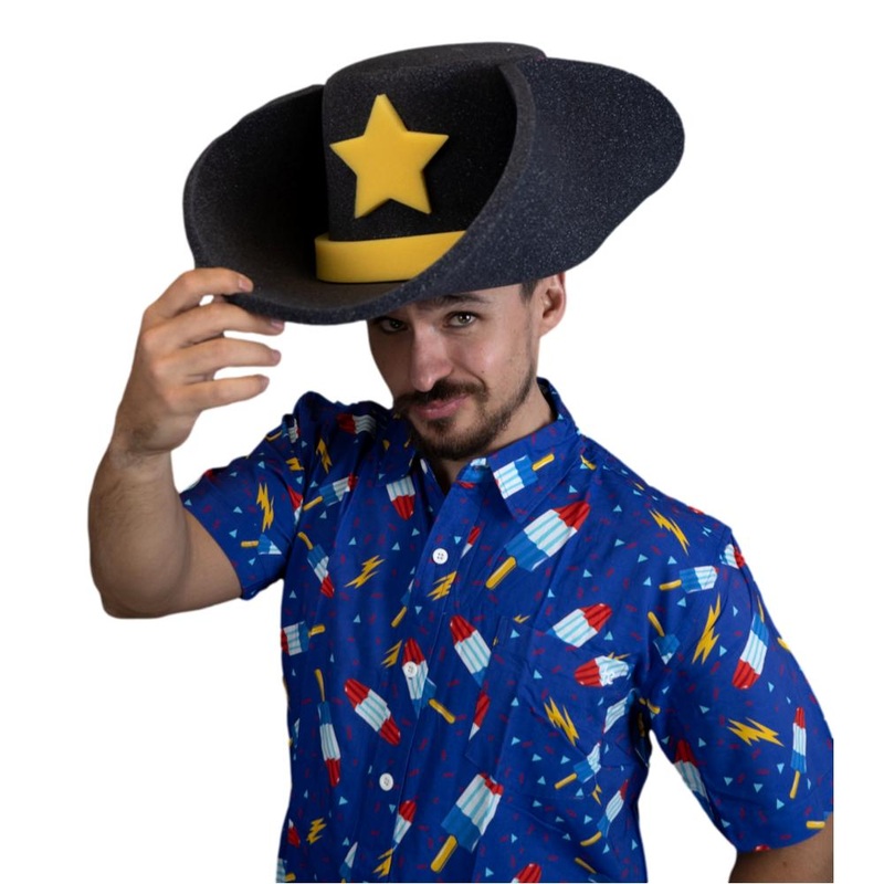 Giant Cowboy Hat|Black|Other +$5|Yellow|Other +$5