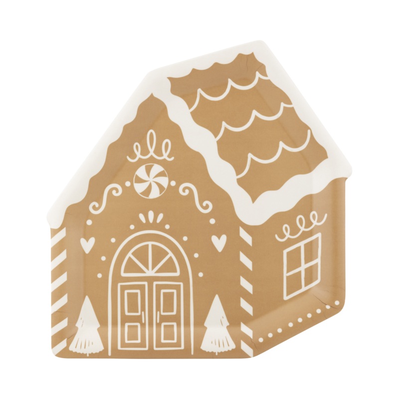 Gingerbread House 9 Plate
